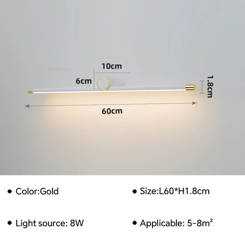 applique murale led moderne pour décoration intérieure et lecture - vue 11 sur 12