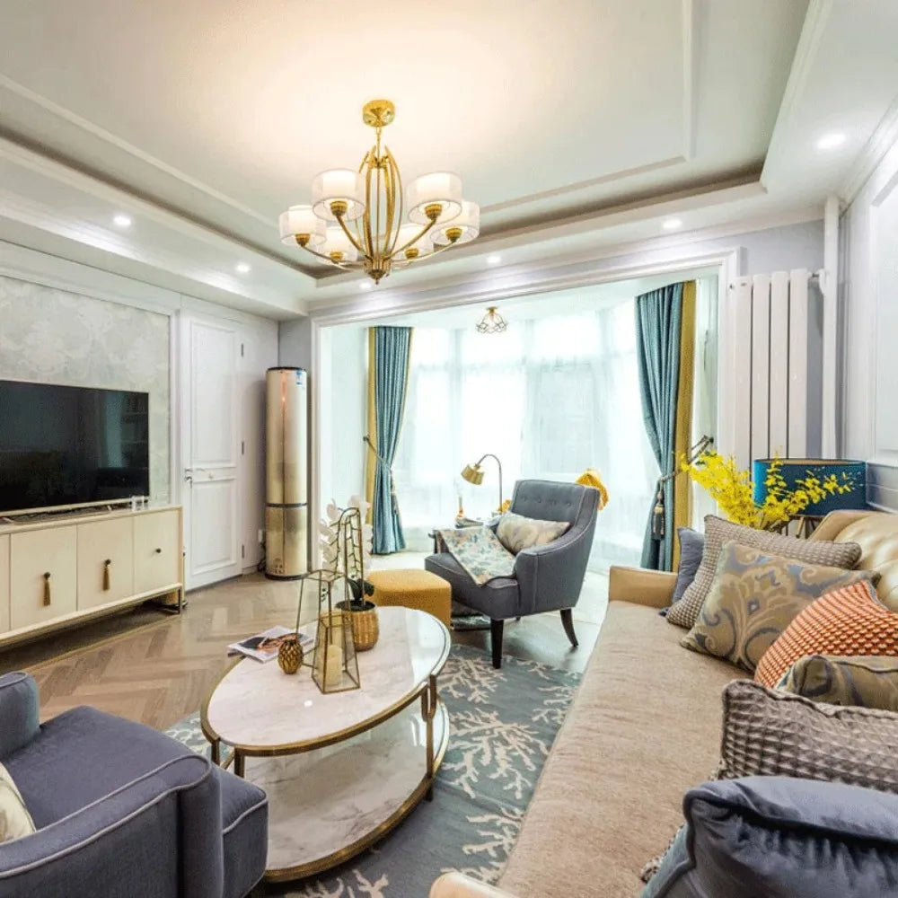 plafonnier led moderne de luxe nordique décoration maison - vue 3 sur 8