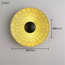 applique murale LED ronde en métal nordique décoratif pour intérieur moderne