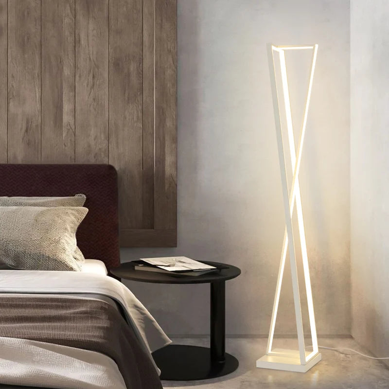 lampadaire design moderne style nordique simple sur pied - vue 4 sur 7