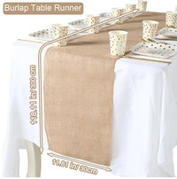 Chemin de table en lin style champetre rustique