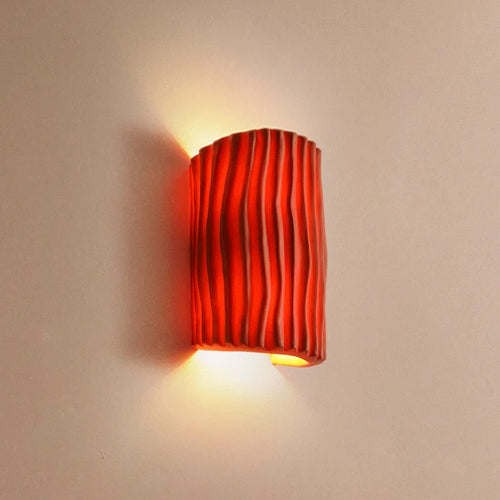 lampe d'ambiance artistique grille nordique en résine led rétro - vue 3 sur 10