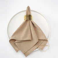 Serviette de table coton lavable lot 24 réutilisable