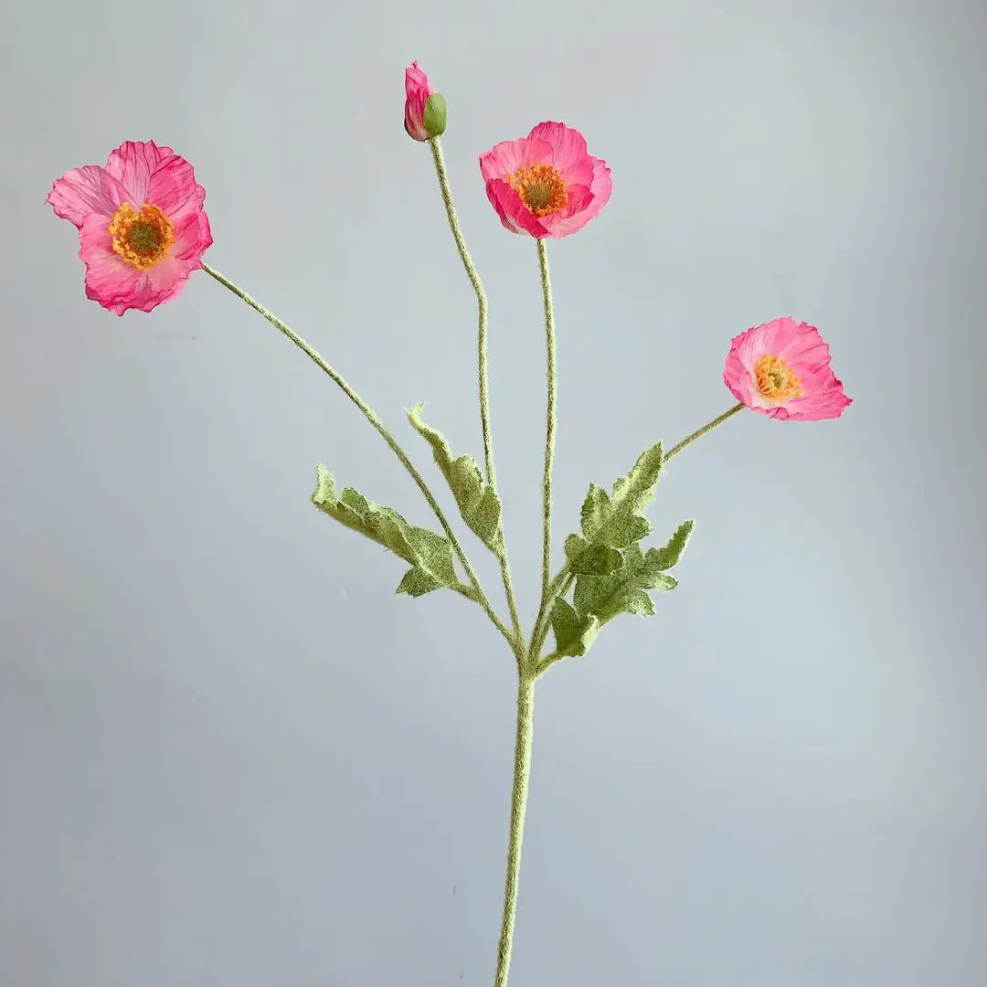 fausses fleurs de pavot en soie pour décorations de mariage et fêtes - vue 28 sur 29