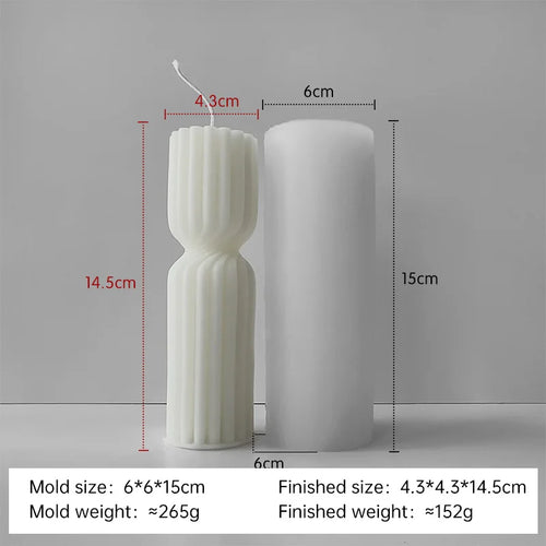 moule en silicone pour bougies aromatiques cylindriques fait main - vue 15 sur 20