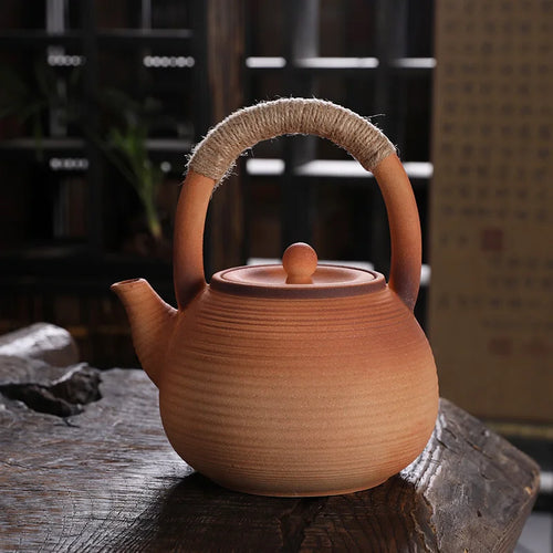 Théière céramique artisanale style kung fu 1l - vue 6 sur 7