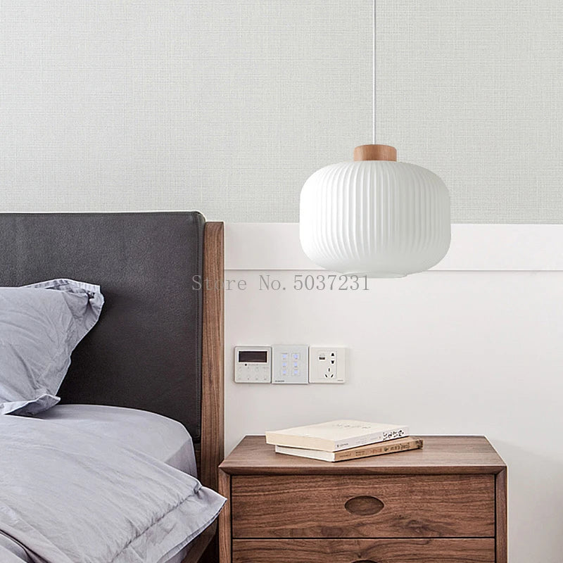 lampe led suspendue design nordique makaron pour décoration intérieure - vue 2 sur 9