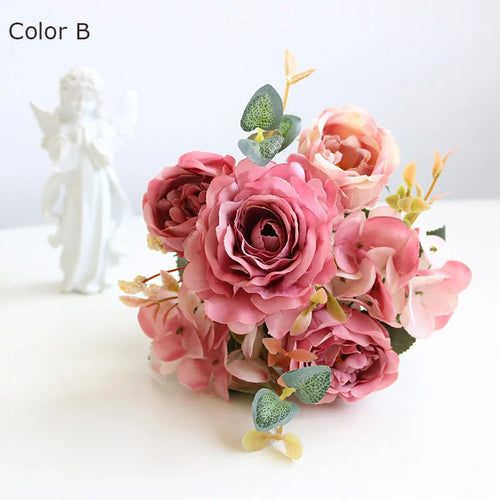 bouquet de fleurs artificielles pour décorations de mariage et automne - vue 9 sur 12