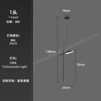 lustre moderne suspendu en acrylique design créatif 2023 à LED