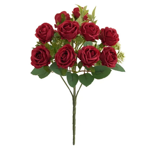 bouquet de roses artificielles pour mariage et décoration - vue 12 sur 12