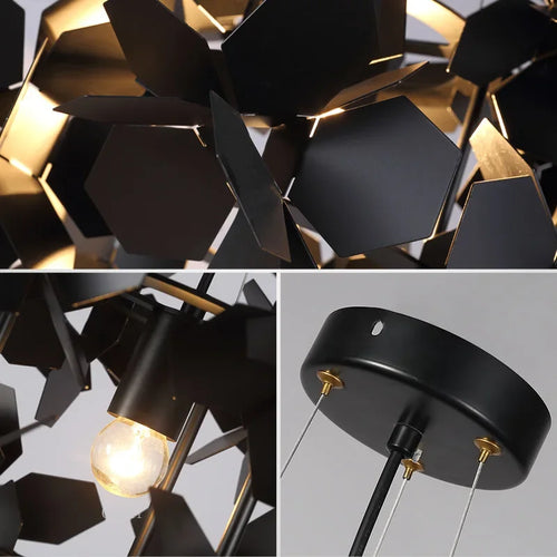 suspension moderne en fer design scandinave pour intérieur élégant - vue 5 sur 7