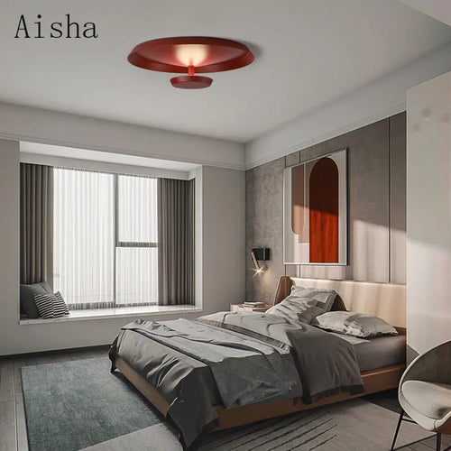 plafonnier led circulaire design créatif pour décoration intérieure - vue 3 sur 9