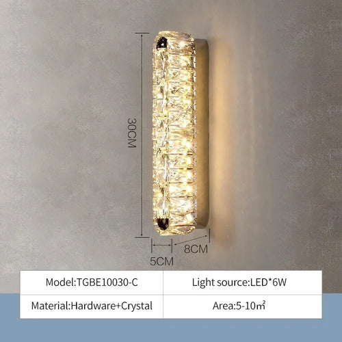 lustre led moderne en cristal avec intensité variable pour la maison - vue 13 sur 13