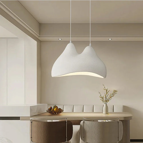 suspension Nordique Wabi Sabi E27 lumières Restaurant style crème chambre décoration de la maison LED - vue 3 sur 10