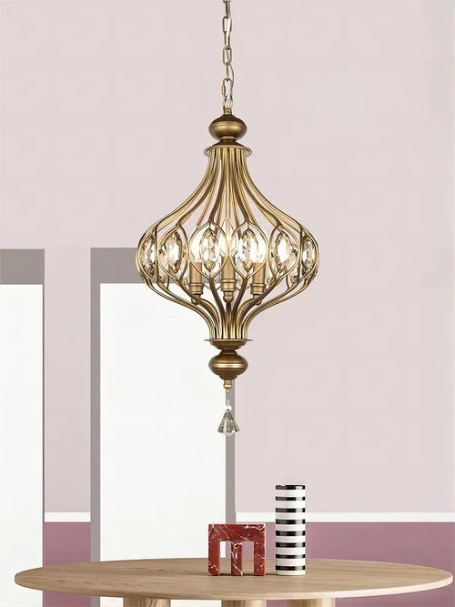 suspension en cristal rétro style vintage pour intérieur - vue 4 sur 9