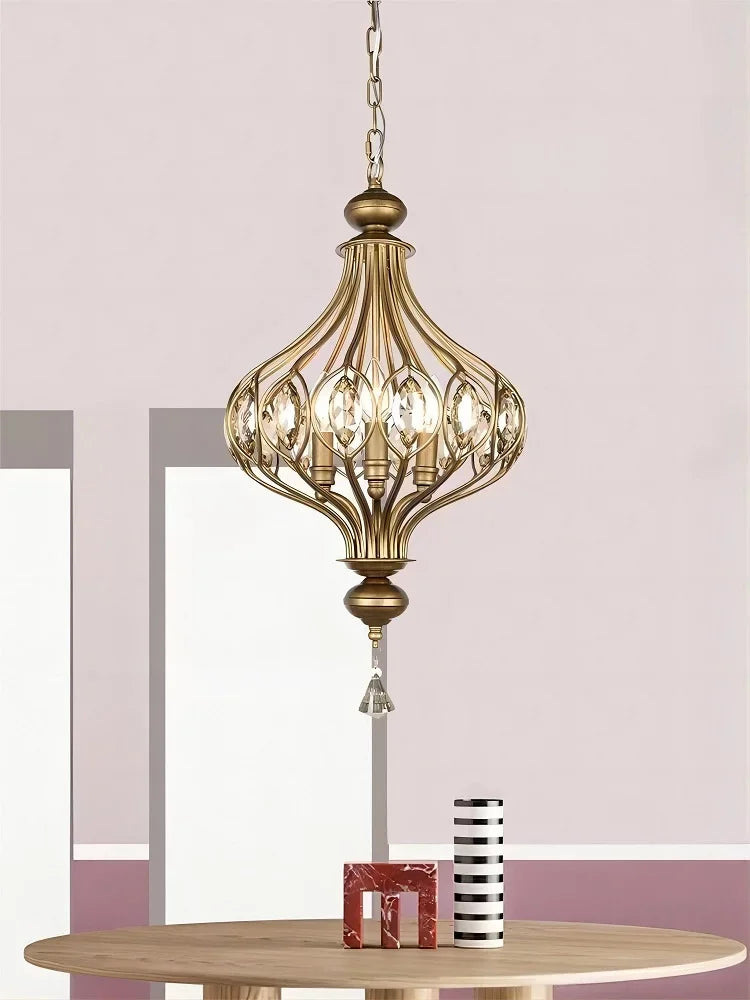 suspension en cristal rétro style vintage pour intérieur - vue 3 sur 9
