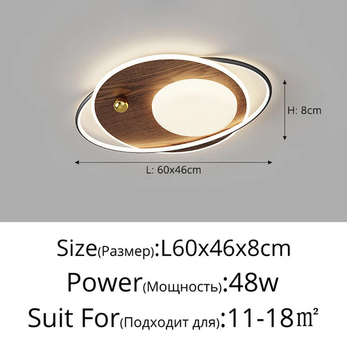 plafonnier nordique à LED design moderne pour intérieur - vue 11 sur 12