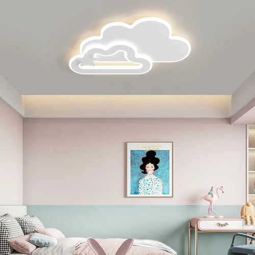 lampe led créative pour chambre d'enfant motif avion et nuages - vue 3 sur 11