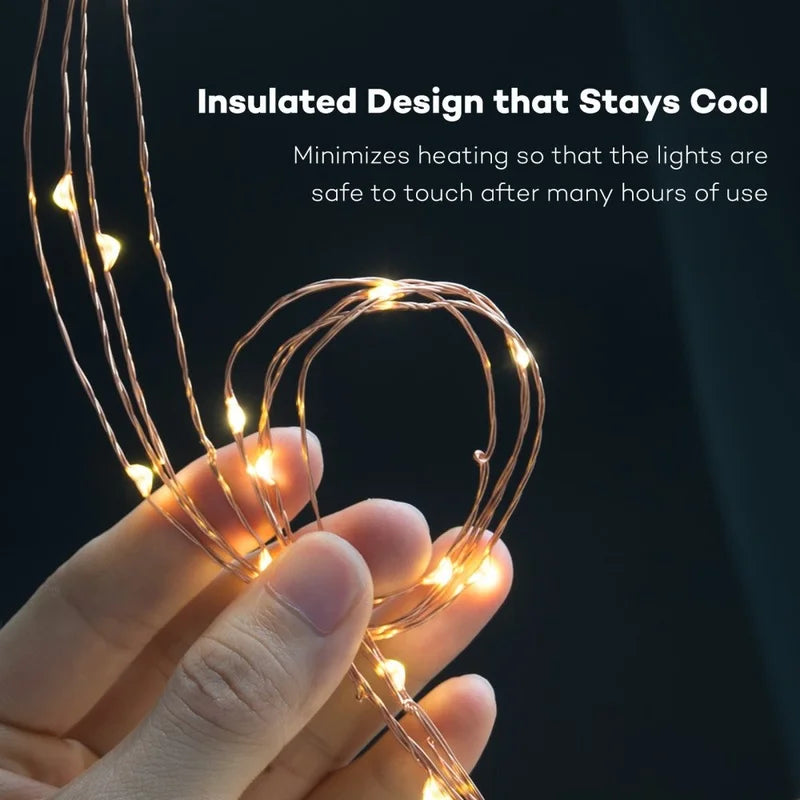 guirlande lumineuse led usb batterie étanche pour fêtes et décorations - vue 2 sur 10