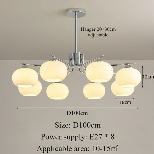 suspension nordique simple style moderne éclairage décoration intérieure - vue 8 sur 19