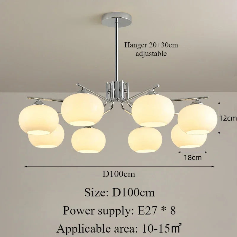 suspension nordique simple style moderne éclairage décoration intérieure - vue 7 sur 19