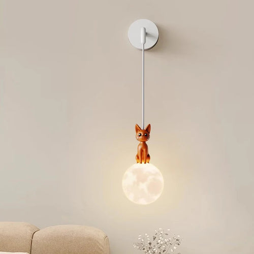 applique murale led chat mignon pour chambre d enfant décoration chaleureuse - vue 3 sur 14