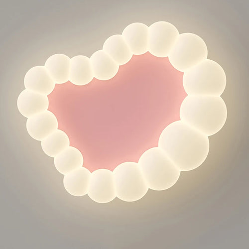 Nordic Cloud Ceiling Lamps Bedroom Ceiling Light Pink White Bubble Design Children's Room Chandelier Lights for Princess Room - vue 6 sur 12