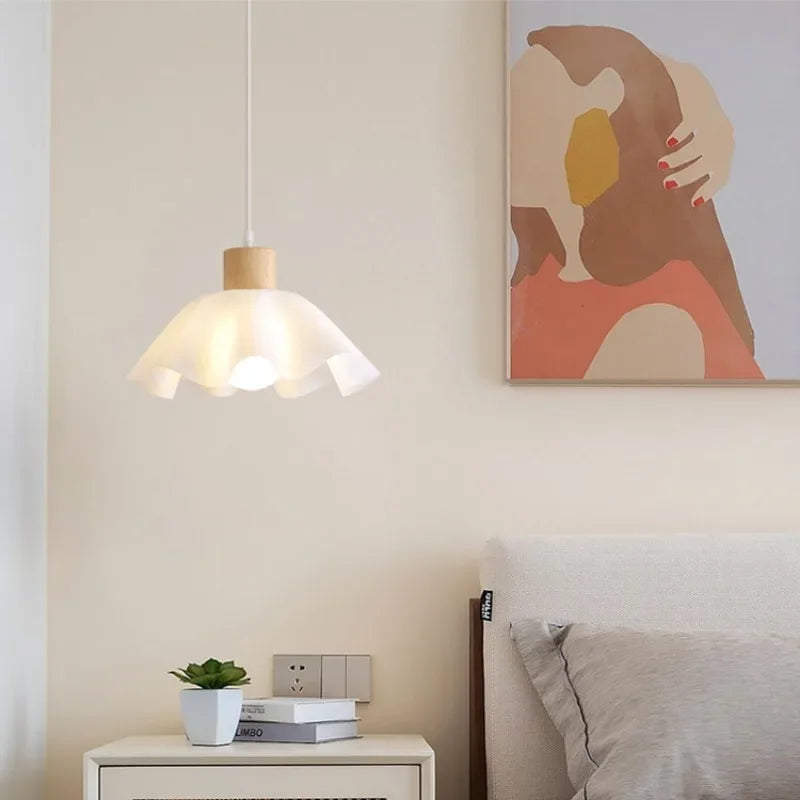 plafonnier led fleur style nordique rétro japonais décoratif 	 2023 - vue 4 sur 11