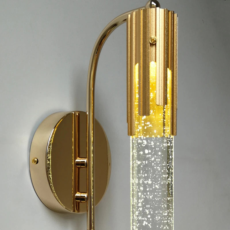 applique murale led en cristal décorative pour intérieur moderne - vue 6 sur 8
