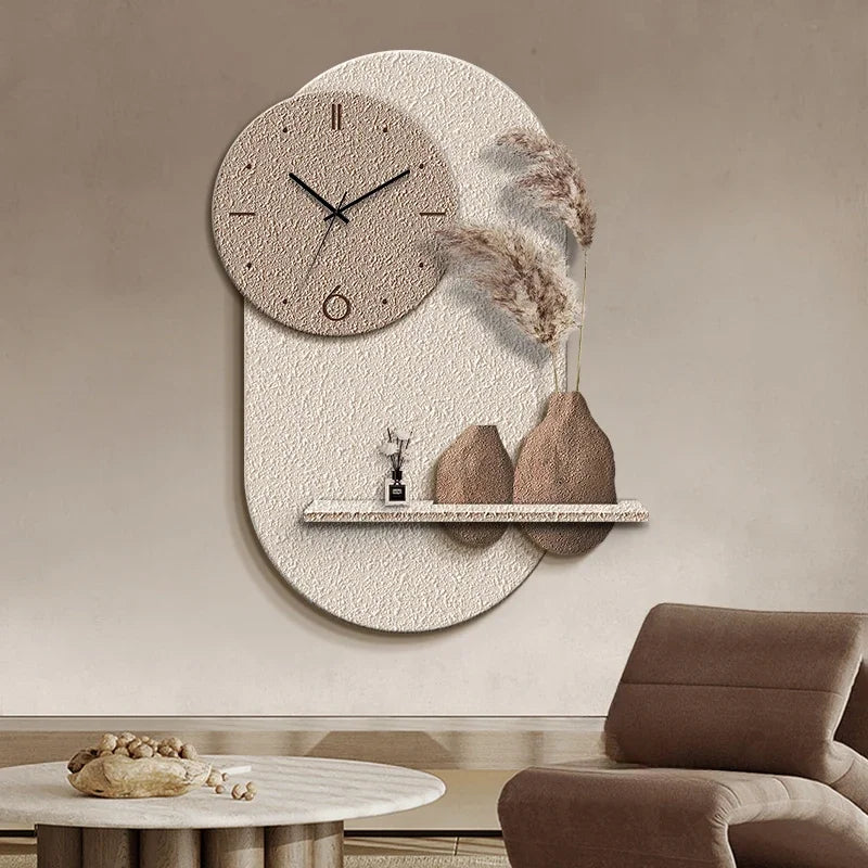 horloge murale décorative en grès design sensoriel avancé - vue 5 sur 10