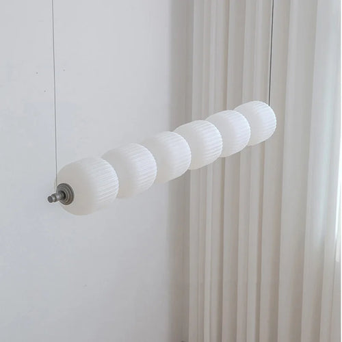 Nordic Designer Living Room Pendant Lamps White Long Droplight For Dining Table Bedroom Bar Lighting Gourd Ceiling Hanging Light - vue 4 sur 9