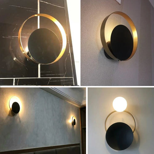 applique murale led nordique postmoderne en fer luminaire décoratif d'intérieur - vue 5 sur 8