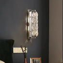 applique murale led moderne en verre de cristal avec 3 gradations variables