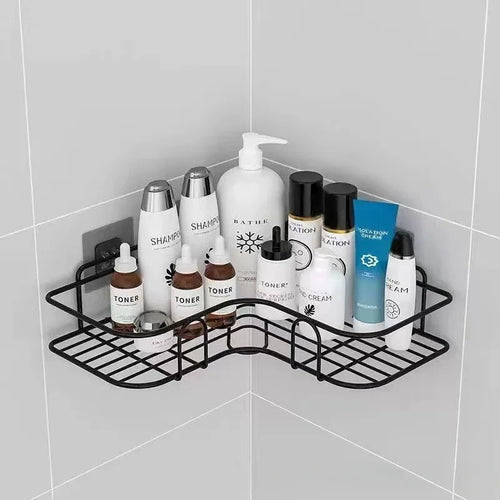 étagère murale de rangement pour cosmétiques et shampoing - vue 8 sur 10