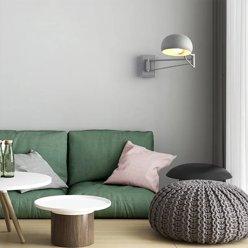 applique murale led moderne pliable rétractable avec interrupteur
