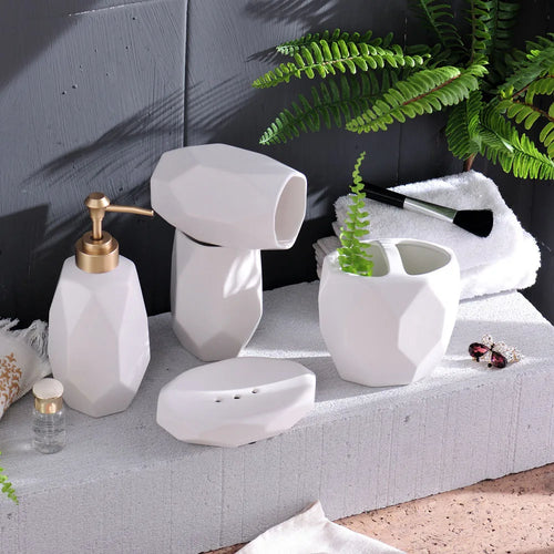 ensemble de toilette en céramique pour salle de bain - vue 3 sur 8