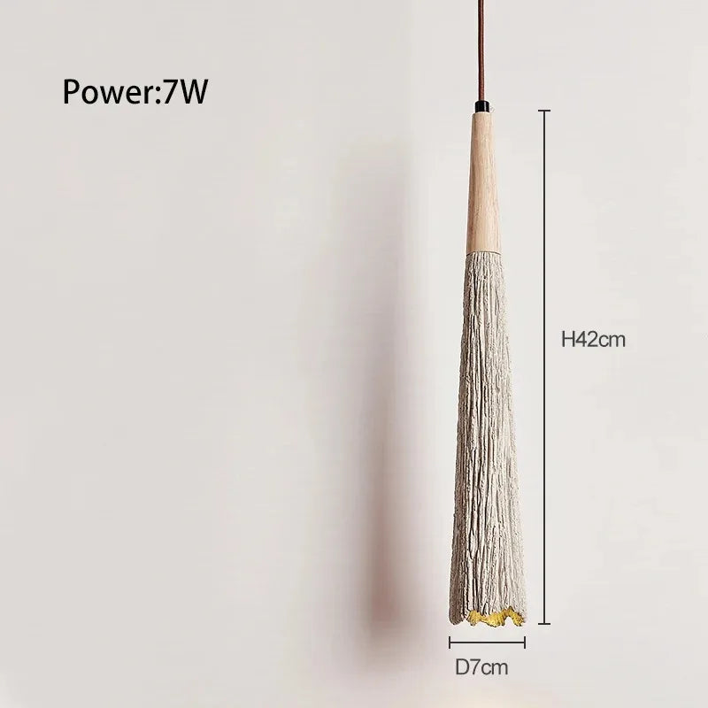 suspension led décorative en ciment pour éclairage moderne