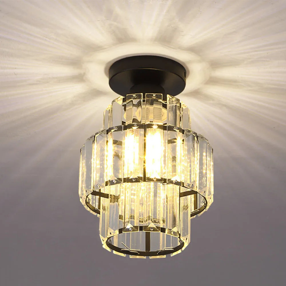 plafonnier en cristal k9 moderne pour décoration intérieure élégante - vue 2 sur 6