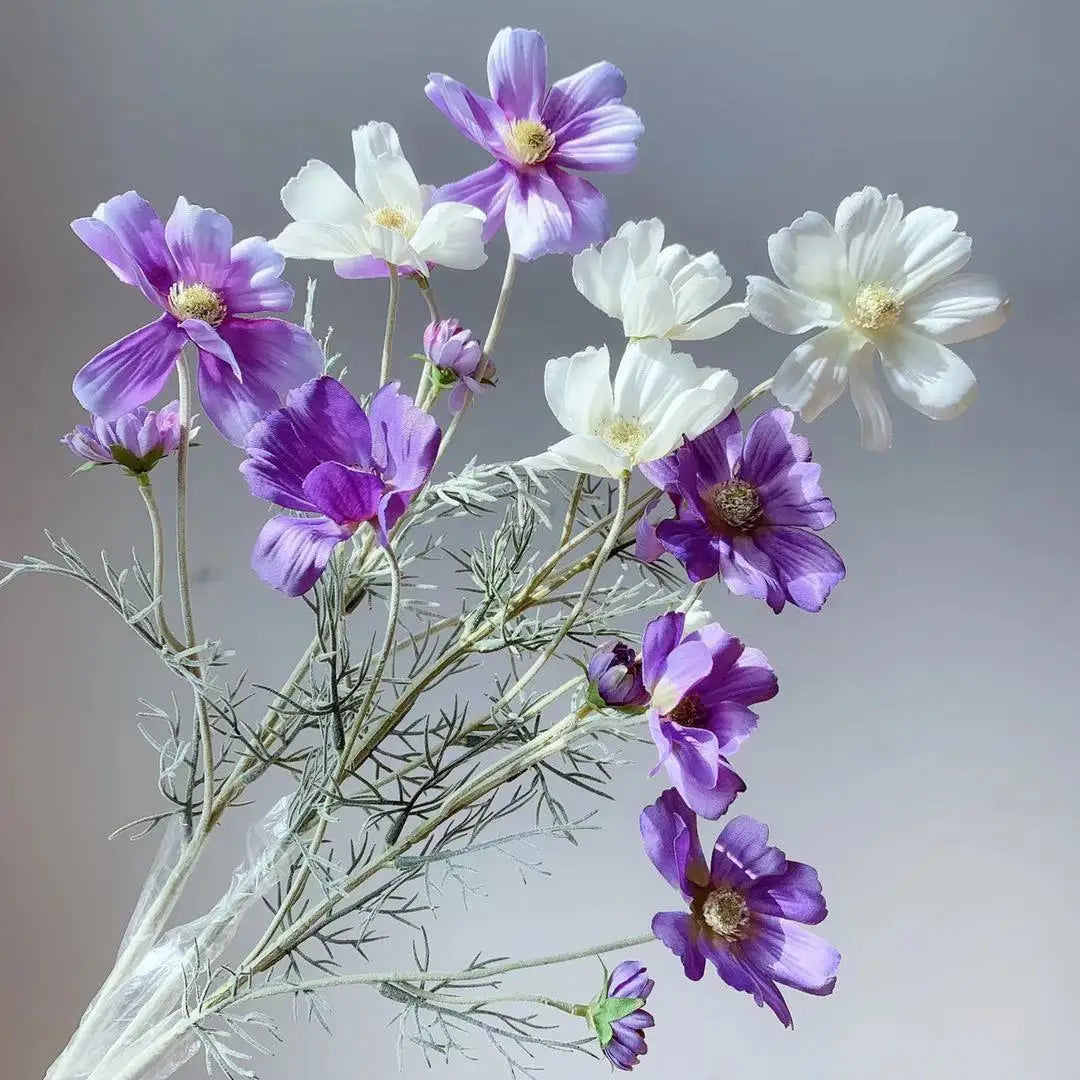fleur artificielle marguerite blanche pour décorations et cadeaux - vue 3 sur 24