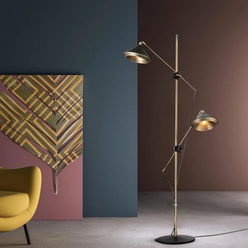 lampadaire moderne avec haut-parleur design luxe réglable - vue 4 sur 7
