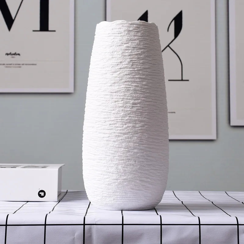 vase en céramique décoratif pour fleurs sèches intérieur maison - vue 4 sur 10