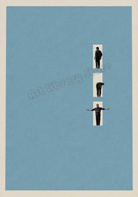 affiche rétro abstraite inspirée de films classiques décor mural