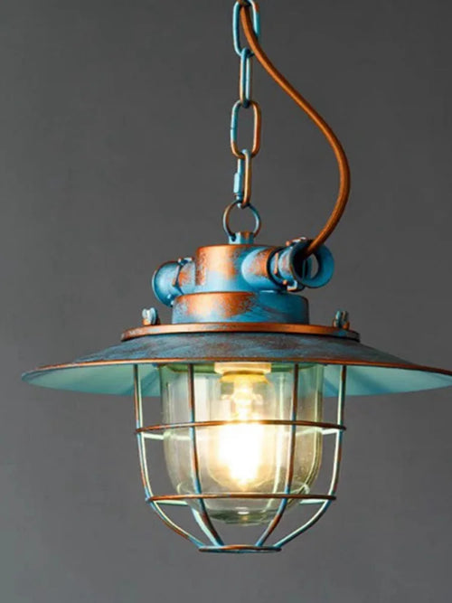 lustre rétro industriel créatif pour restaurant bar café - vue 2 sur 10