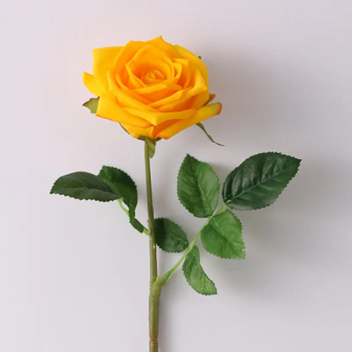fleurs de roses artificielles en latex pour décoration élégante - vue 10 sur 11