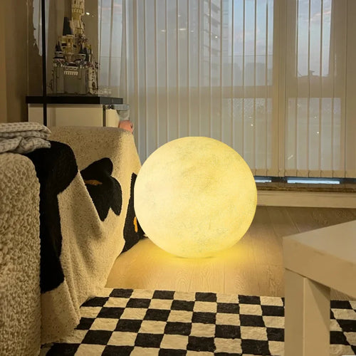lampe de sol en forme de lune pour décoration intérieure esthétique - vue 3 sur 10