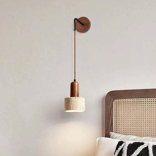 applique murale led wabi sabi style chaud pierre naturelle - vue 5 sur 6