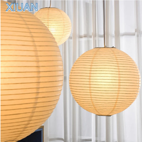 lustre vintage en papier led pour éclairage intérieur - vue 4 sur 11