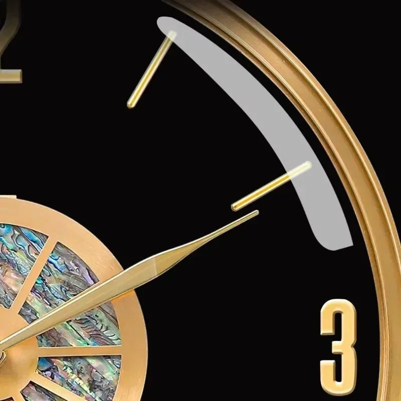 horloges murales de luxe modernes et silencieuses pour décoration créative - vue 5 sur 7