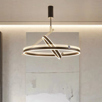 lustre led moderne suspension éclairage intérieur décoratif