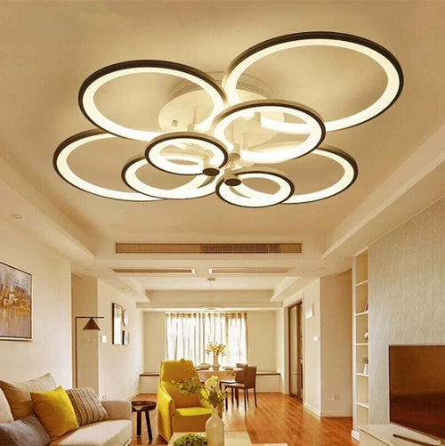plafonnier led moderne à intensité variable pour intérieur - vue 5 sur 14